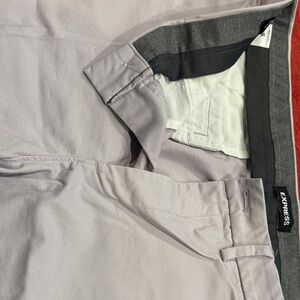 Express Men's Light Gray Chinos